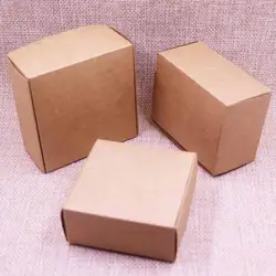 Новый шт. 10 шт. коробка DIY милый крафт-бумага коробка Подарочная коробка для свадьбы Для вечеринки по случаю Дня рождения конфеты печенье