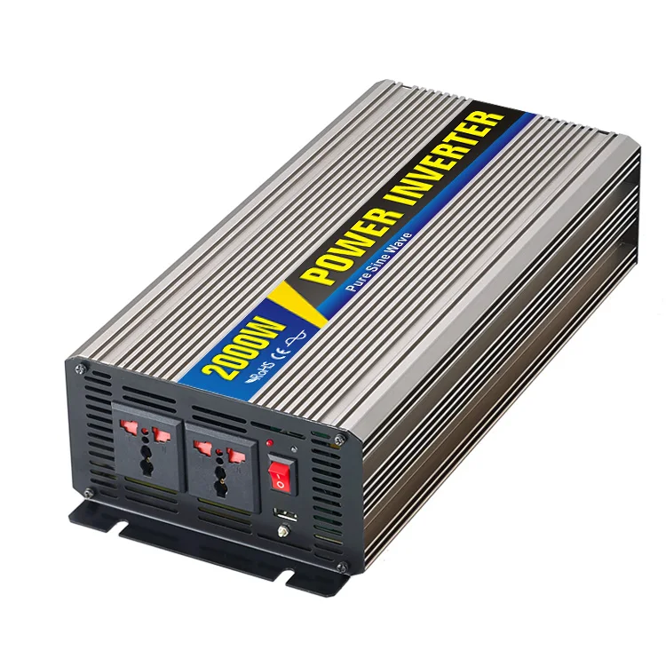 

Long lifetime 2000W Car Power Inverter Converter DC 24V to AC 110V or 220V Pure Sine Wave Peak 4000W Power Solar inverters