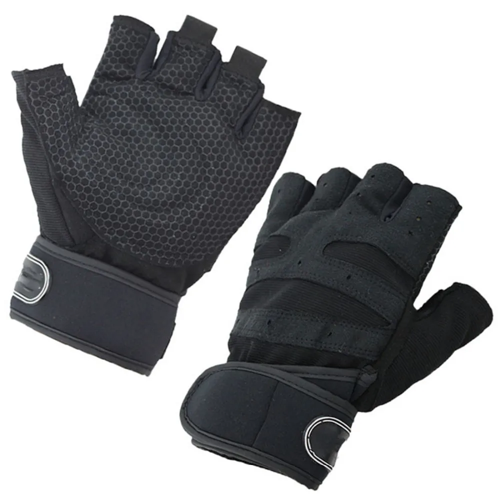 Перчатки для силового лифтинга на пол пальца, дышащие гантели для тяжелой атлетики, кроссфита, фитнеса, спортивные перчатки без пальцев, велосипедные перчатки для тренажерного зала