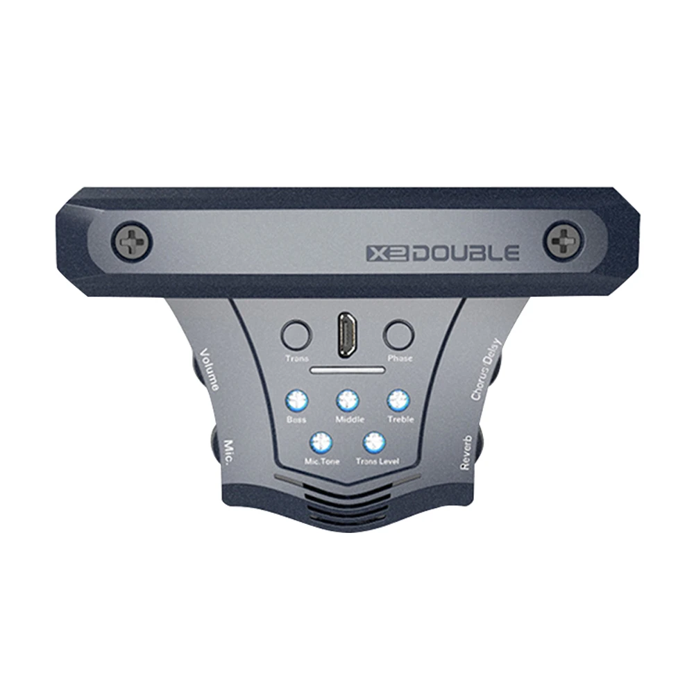 X2 Double G0 Acoustic Guitar Pickup Chorus Delay Reverb Effect 3942