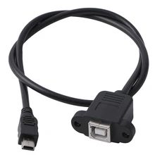 Высокое качество принтер Панель крепление кабель+ винт Mini USB 5-контактный штекер USB 2,0 B со штекера на гнездо