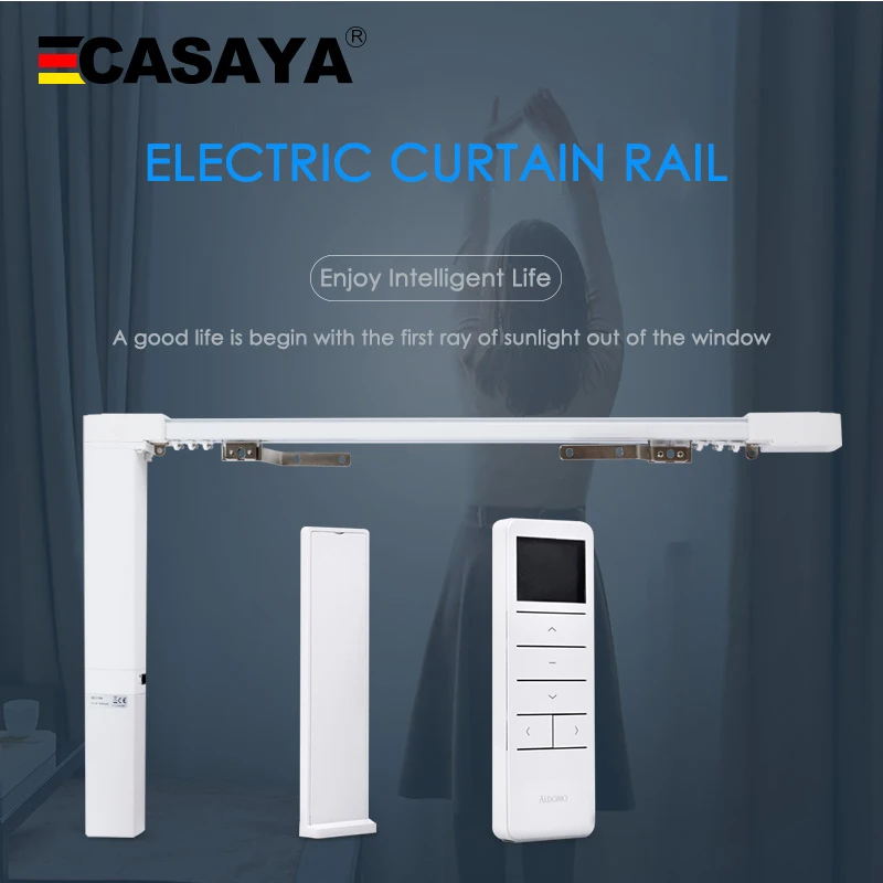 Best Price Dooya silent motorized curtain track DT82/KT82TN/KT82LE motor set Electric Curtain Track for smart home completely Set