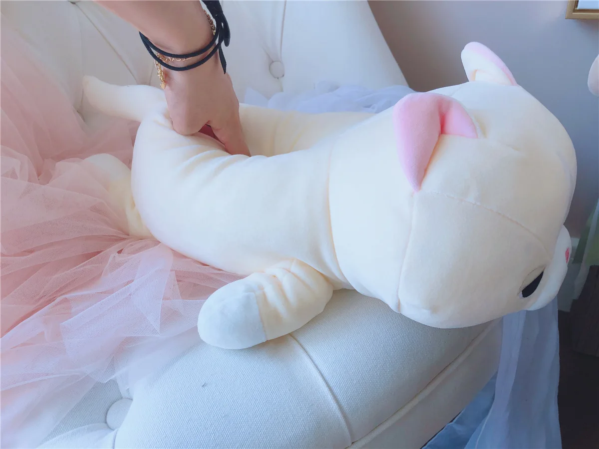 Новое поступление, мягкая плюшевая кукла в виде собаки Акита, аниме игрушка, милая подушка в виде кошки для девочек, милая Подушка для детей 45 \ 60 см