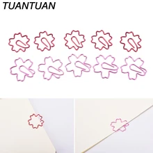 Симпатичные Сакура Cherry Blossom Цветы Бумага Зажимы для книги маркеры Ежедневники Бумага Зажимы разные цвета