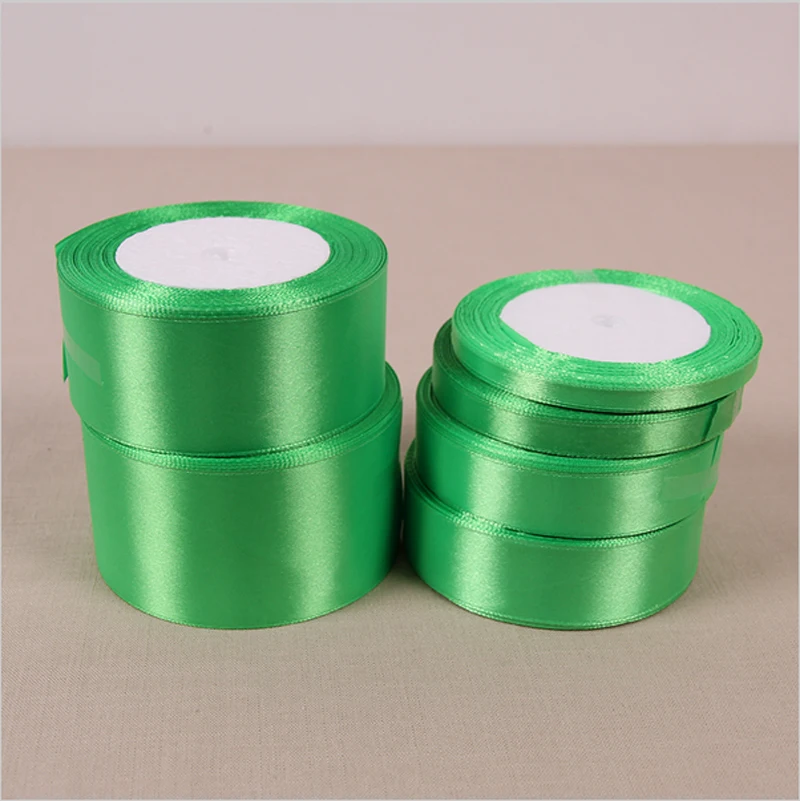 Fruit green 25Yards/22Meters/Roll 6mm~50mm Width Polyester Ribbons Cake Gift Box Wrap Ribbon Accessories Handmade DIY Material | Дом и сад