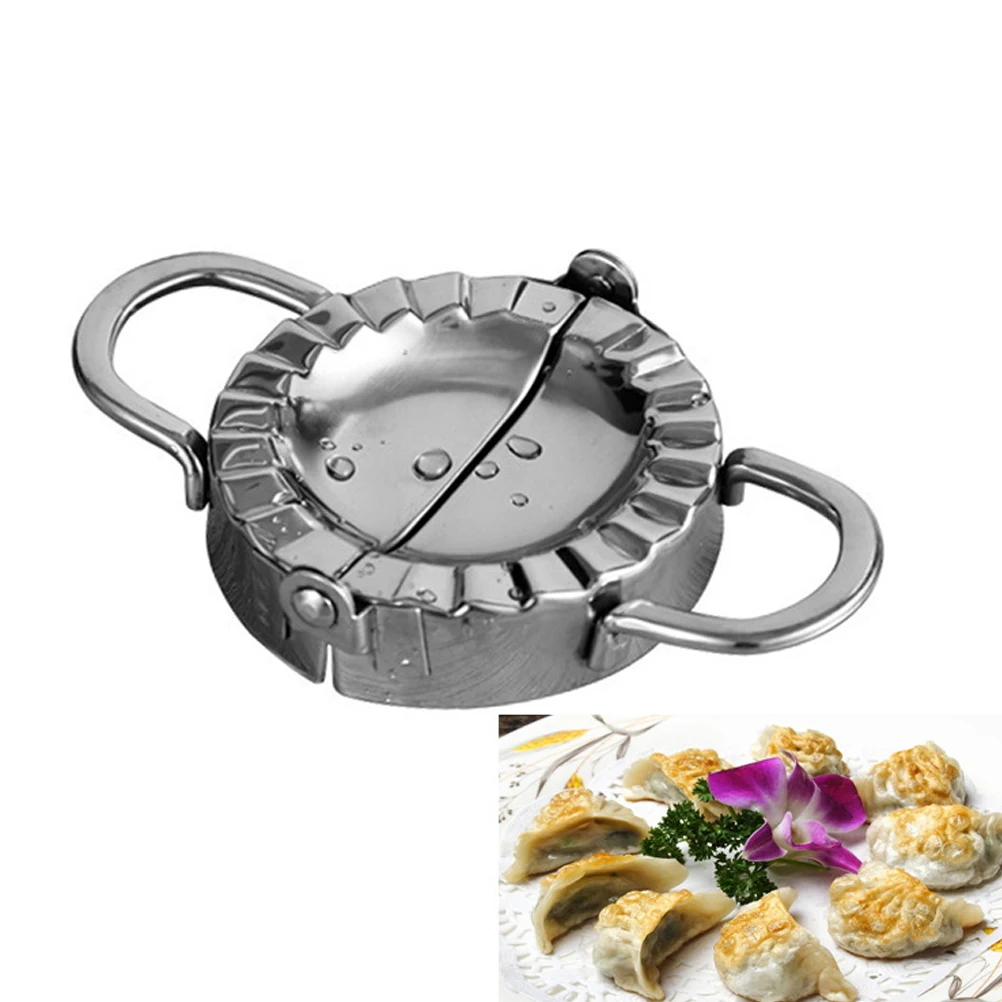 

Dumpling Mould Eco-Friendly Pastry Tools Stainless Steel Dumpling Maker Wraper Dough Cutter for Kitchen Making Tools