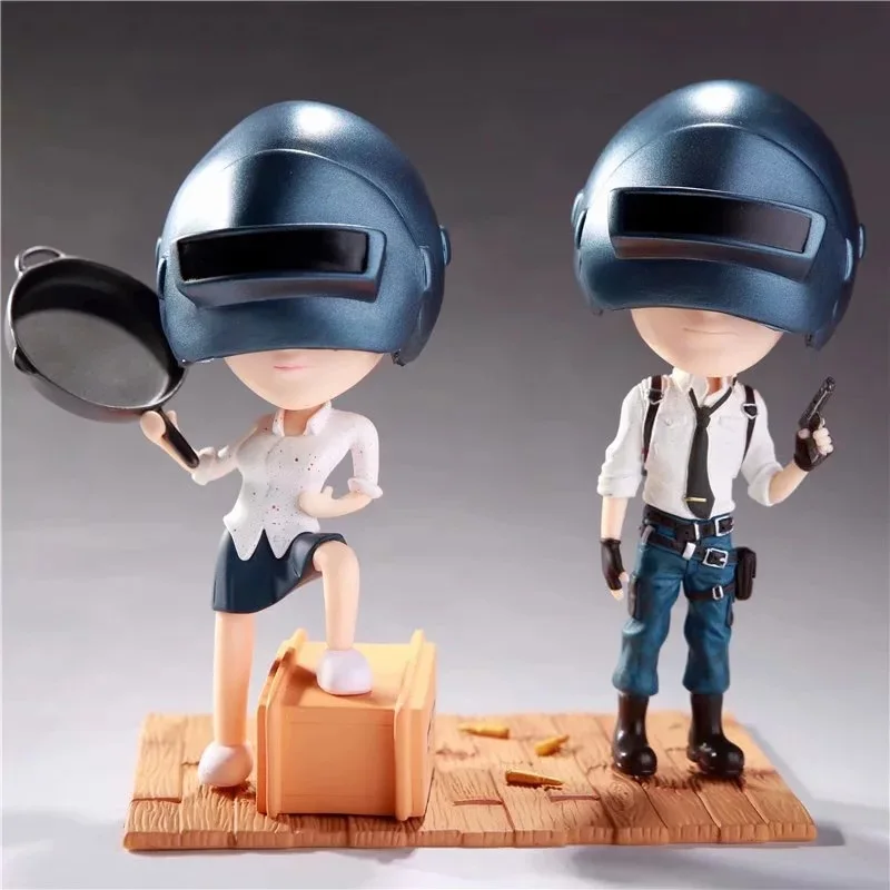 Игра Playerunknown's BattleGrounds PUBG экшн фигурка игрушки Q версия Winner Chicken Figuras куклы 2