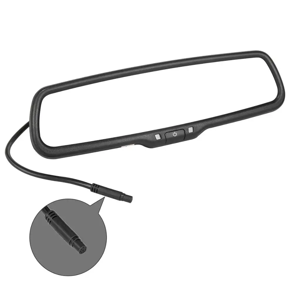 4.3 Inch HD 800*480 Car Rearview Mirror Monitor 2CH Video Input For Car Rear View Camera Parking Assistance Car Video Player