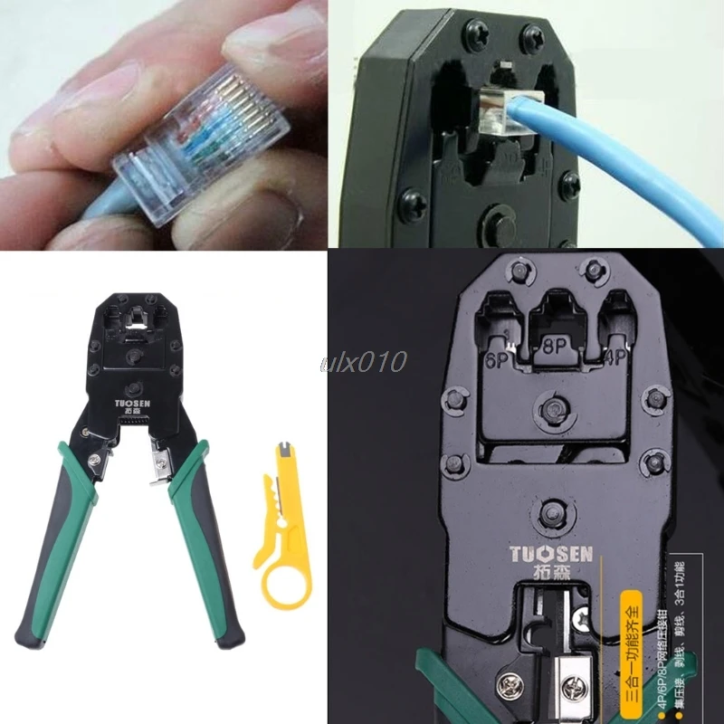 RJ45 RJ11 RJ12 Cat 5/5e сетевой кабель LAN обжимные плоскогубцы ручной инструмент для 4P 6P 8P S18