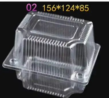 Одноразовые прозрачные западные коробки с лунным лотком для торта оптом коробки для закусок 50 шт 100 шт