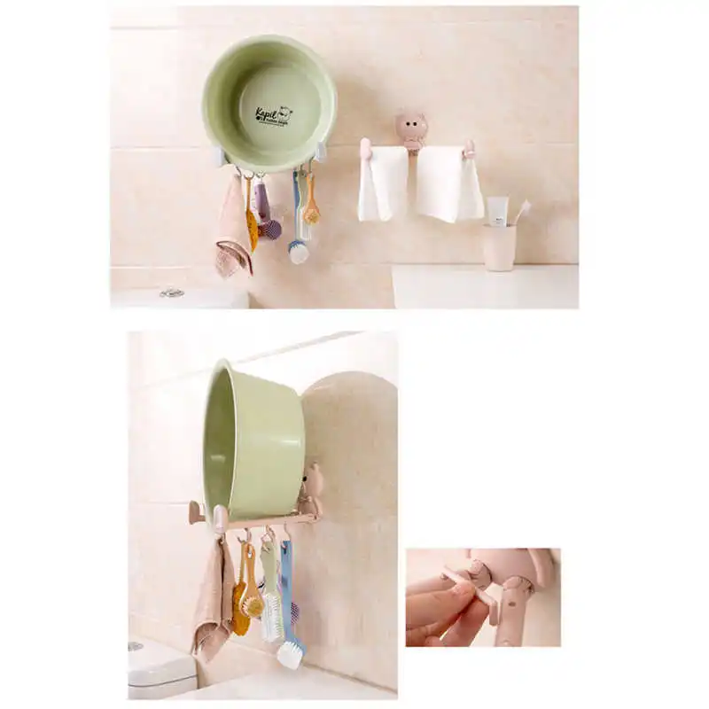 

New listing Creative High Quality Bathroom Storage Rack Traceless Plastic Bathroom Corner Storage Rack Organizer Shower Shelf
