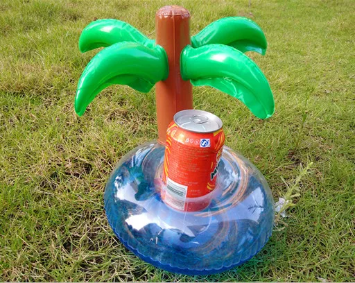 HOT!1pc Cartoon swimming party resort Inflatable Water Floating Coke Cup Holder Stand Station Pool Bath Toy Drink coasters 15