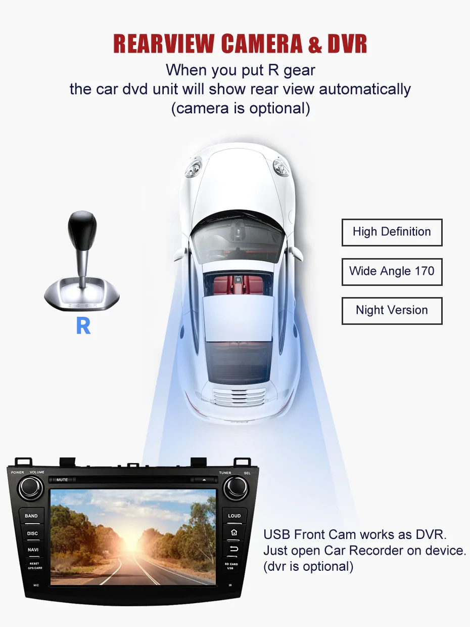 Excellent KANOR Octa Core Android 9.0 4+32g 2din Car Radio For Mazda 3 2010-2012 With Multimedia GPS Navigator WIFI Radio Cassette Recorde 5