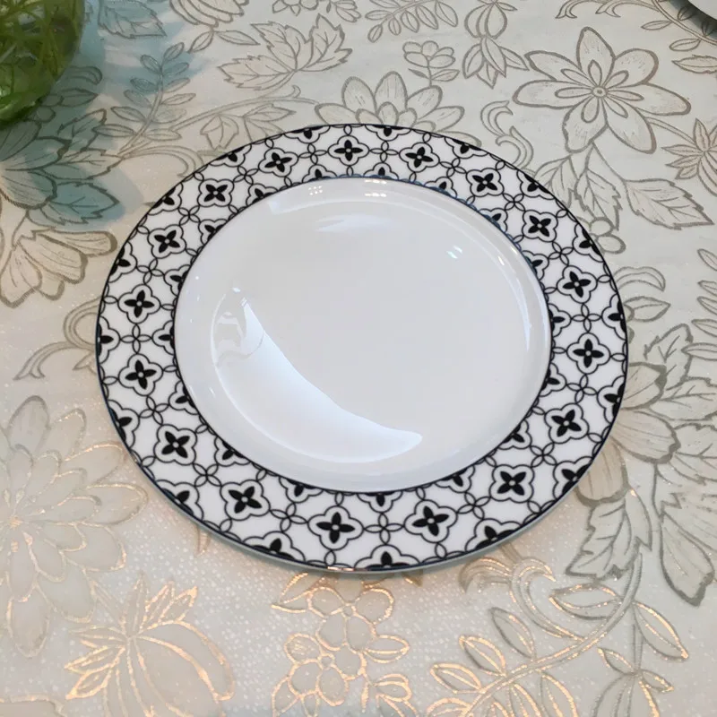 Stylish and simple striped plate (7)