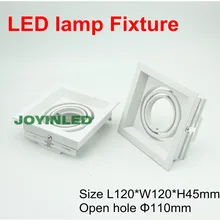 GU5.3 MR16 GU10 Лампы Фитинги заменить квадратный потолочный светильник/решетчатое освещение со стеклянными линзами 360 направление Frost белый светодиодный светильник