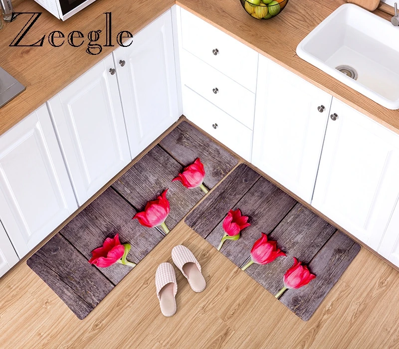 Кухонные коврики Zeegle мягкий коврик для ног абсорбирующий Противоскользящий