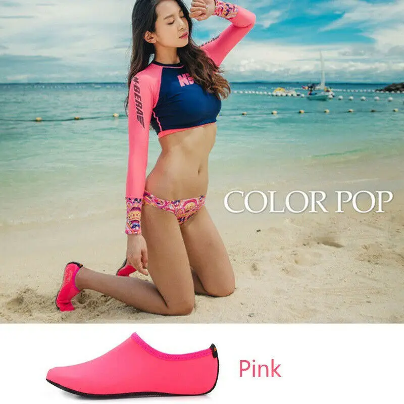 الرجال النساء بيرفوت المياه تصفح سريعة الجافة المنبع أحذية الشاطئ بركة السباحة الاستحمام رياضة اليوغا الرطب السباحة أحذية الجوارب