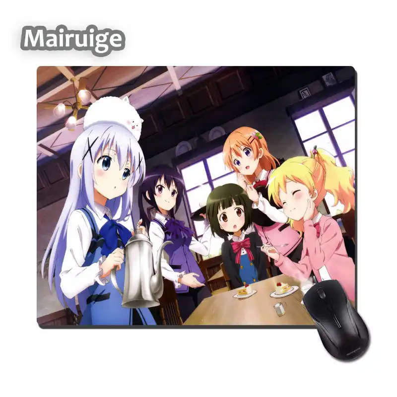 Mairuige For Lolicon Anime Cute Girls Mouse Pad Is The Order A Rabbit Hoto Kokoa Kafuu Chino More Pattern Choice Pc Tablemat Aliexpress