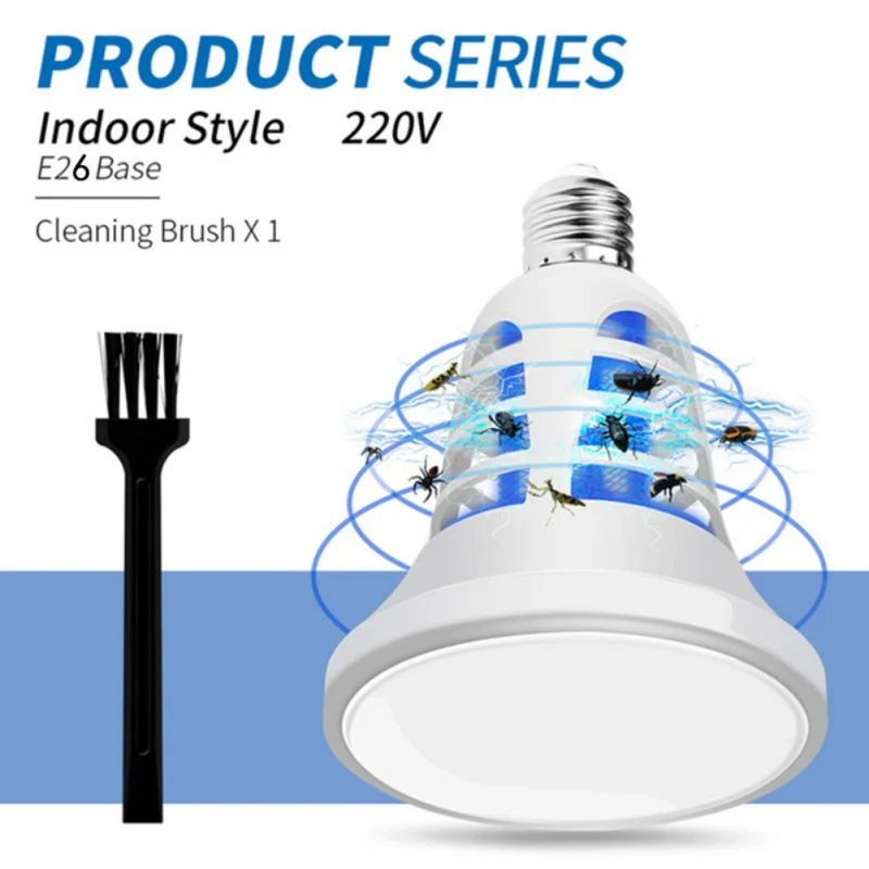 E26-220V 110/220V E26/E27/USB Управление вредителей лампы светодиодный Grow светильник комаров убийца лампы завода светать светильник лампа для дома и улицы - Цвет: E26-220V