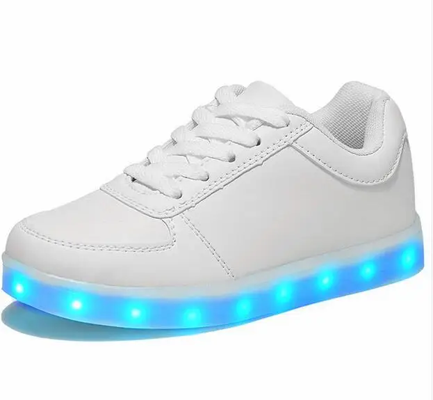 US $17.99 15% OFF|Led leucht schuhe für jungen mädchen mode leuchten casual kinder 7 farben USB lade neue simulation sohle glowing kind turnschuhe in US $17.99 15% OFF|Led leucht schuhe für jungen mädchen mode leuchten casual kinder 7 farben USB lade neue simulation sohle glowing kind turnschuhe in