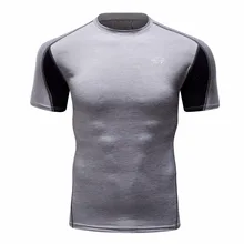Езда на велосипеде сжатия белье Для мужчин велосипед Рубашка с короткими рукавами Фитнес рубашки для тренировки Фитнес тренировочная одежда для бега