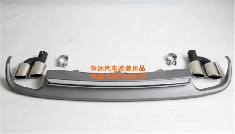 Car Rear Lip Spoiler For Audi A6 C7 2012.2013. High Quality Bumper Diffuser Auto Accessories - Color: B Style