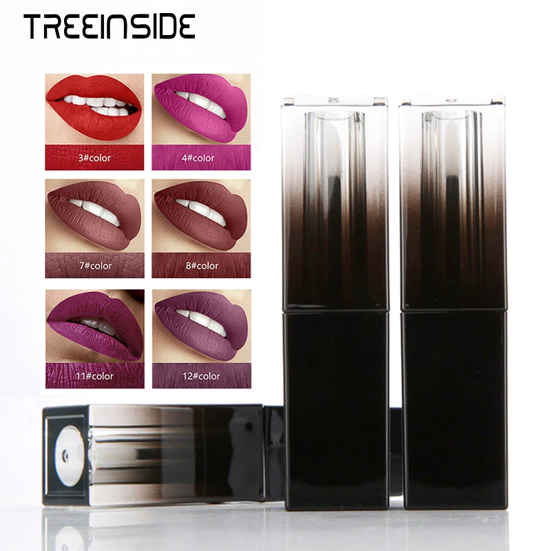 

Matte Liquid Lipstick Tint lips Cosmetics Waterproof Lip Gloss Kilie lipstick Nude Long Lasting Lip Makeup Pigments Maquiagem