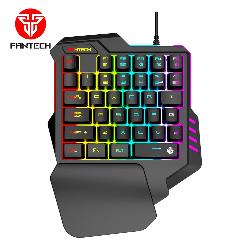 

Fantech K512 Rgb Backlights 35Keys One-Hand Ergonomic Gaming Usb Wired Mechanical Waterproof Keyboard For Pc, for Mac, Computer