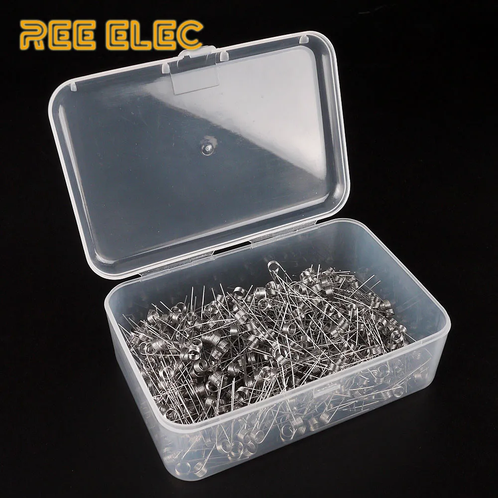 

NI90 Coils 100Pcs/Pack Nichrome Prebuilt Coil 24GA Electronic Cigarette Rda Rta Atomizer DIY Accessories