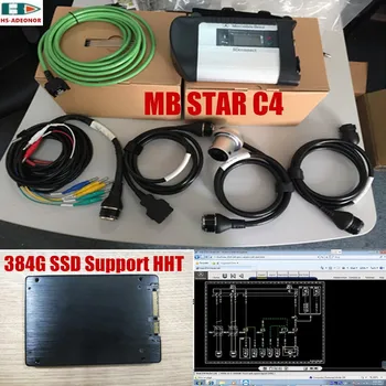 

Multi-language car diagnostic tool sd c4 OBD connector MB star c4+2019 12 DTS+vediamo+X-y+DAS+WIS+HHT+WIFI software SSD for Benz