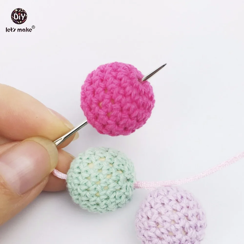 

Let's Make Weaving Needle Crochet Beads 50pc Threading Needle Metal Diy Pins Teething Jewelry Findings & Components Needles