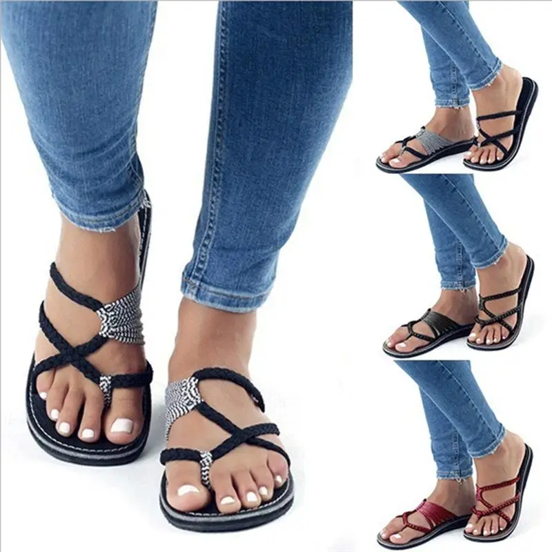 

LAISUMK 2019 Fashion Summer Flip Flops Women Slippers Leisure Female Ladies Beach Outdoor Summer Slippers Casual Women Shoes