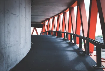 

Laeacco Under The Overpass Chevron Railing Decor Way Photographic Backgrounds Customized Photography Backdrops For Photo Studio