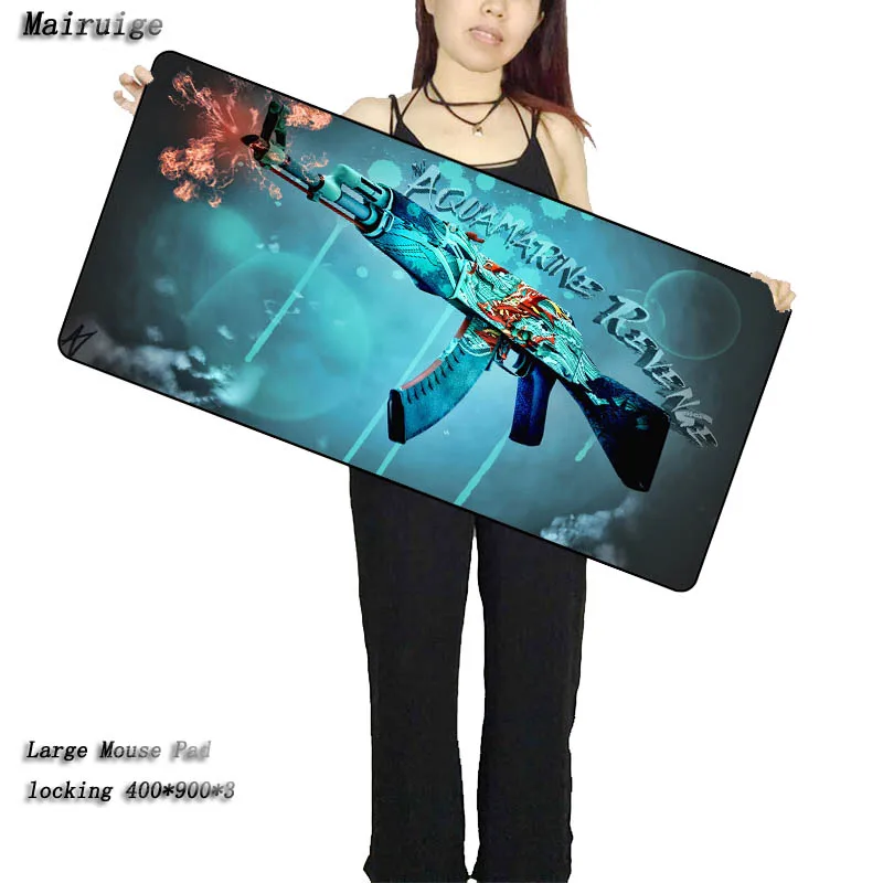 Mairuige Large gaming CSGO mouse pad sniper shooting gun game precision lock edge skid player