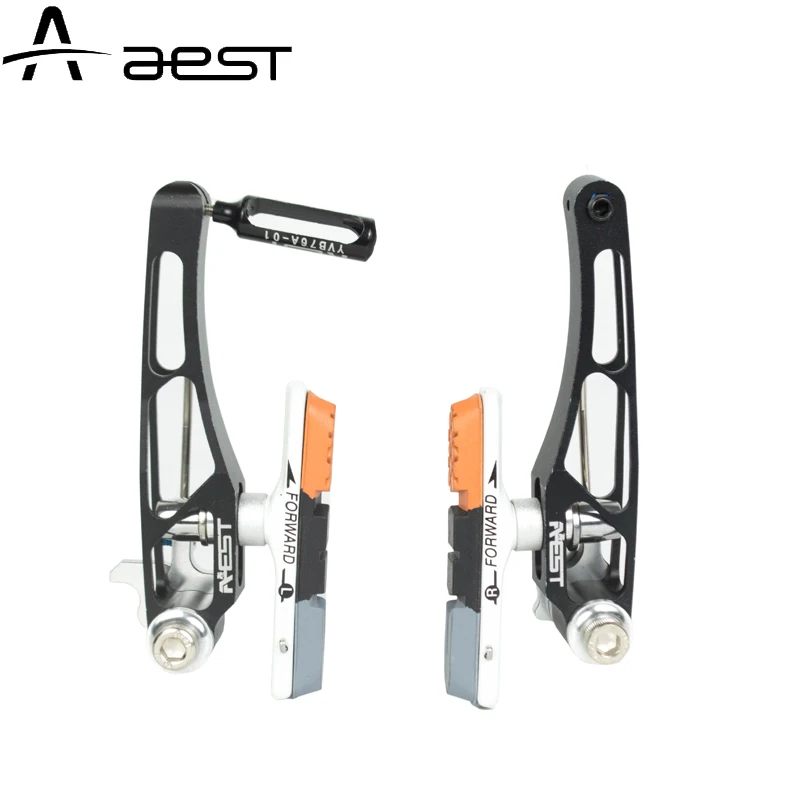 AEST велосипед ультра легкий ЧПУ горный велосипед тормоз V тормоз складной велосипед Алюминиевые тормоза