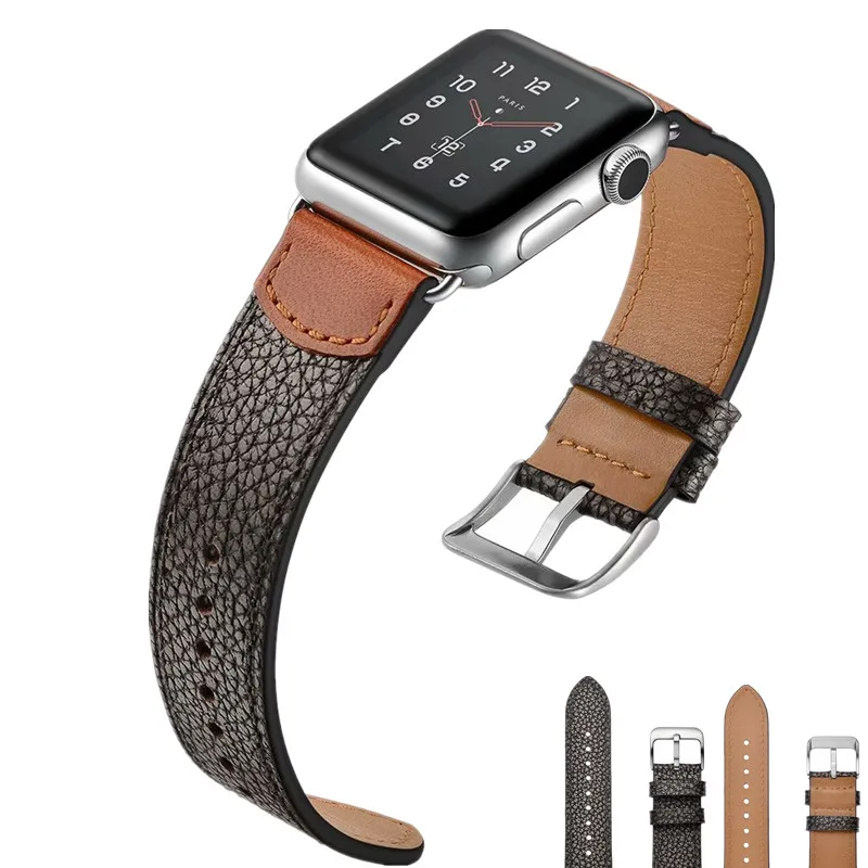 

ASHEI Leather Watch Strap For iWatch Apple Watch Band 42mm 38mm Sport Wristband Bracelet For iWatch Sport Edition Series 3/2/1