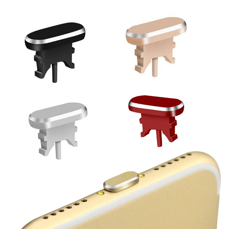 

5pcs Metal Mini Dust plug Charging Port Dust Plug For iPhone X XR XS Max 8 7 Plus Phone charger Plug Accessories gadgets 5 color