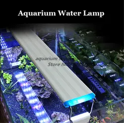 18-48 см светодиодный клип света аквариум светодиодный свет аквариумных растений растут fish tank Пейзаж мини белый синий свет