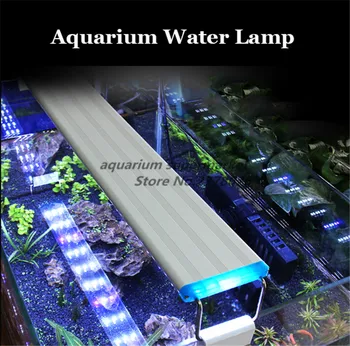 

18-48CM LED clip light aquarium LED light aquarium plant grow fish tank landscape Mini white blue light