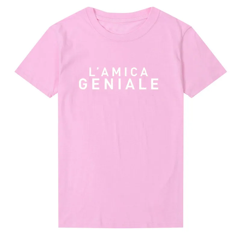 

I'amica Geniale Tv Shows T Shirt Women My Brilliant Friend Graphic Tees Women Tshirt Tumblr Camisas Mujer Tops Streetwear Tees