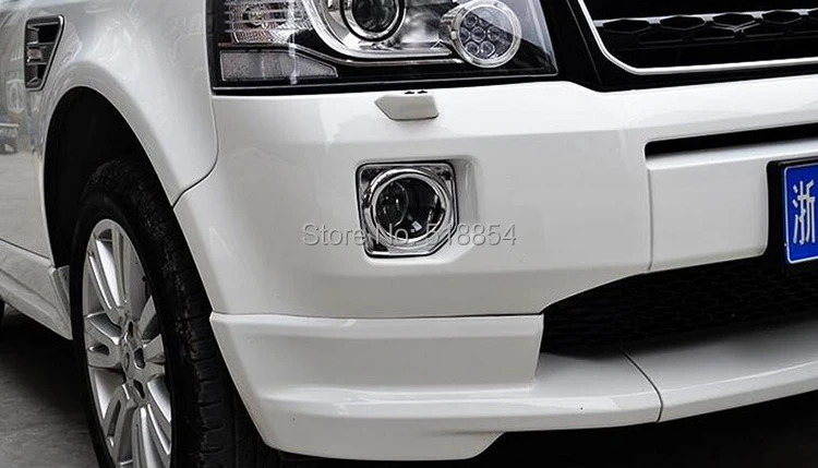 Аксессуары подходят для 2012- LAND ROVER FREELANDER 2 LR2 туман светильник хромированная накладка вставки декоративный светильник крышкой 2 шт./компл