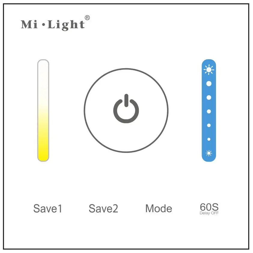 Mi light 12 V 24 смарт Панель светодиодный контроллер один цвет или двойной