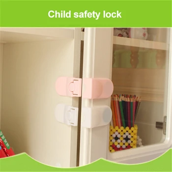 

Hot sale Baby Multifunctional Safety Buckle Attach to Fridge and Drawer Prevent open drawer cabinets Anti pinch hand protect