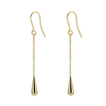 Moda borla de gotas de agua colgante de acero inoxidable pendientes para mujer Punk Hip Hop colgar oreja bisutería regalos de cumpleaños(China)