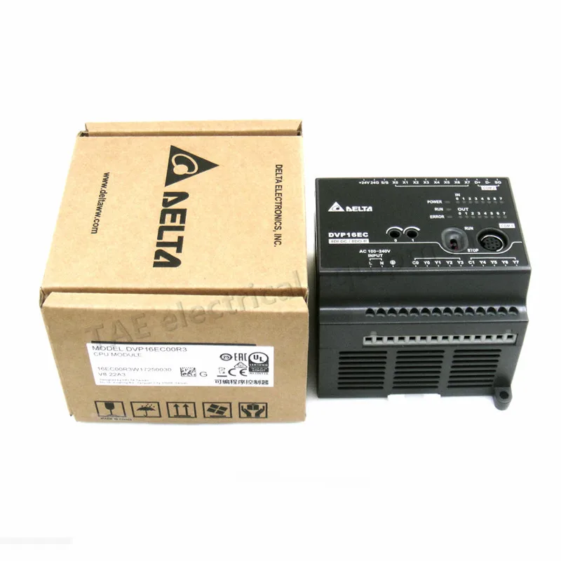 ПЛК контроллер DVP16EC00T3 EC3 серии Стандартный PLC DI 8 DO 8 транзистор RS-232/RS-485 100-240VAC