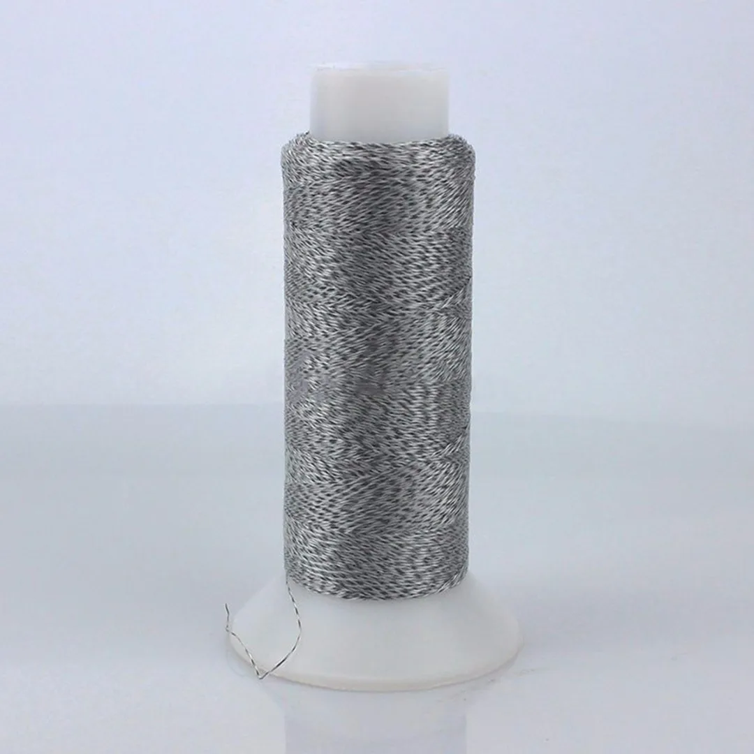0,2 мм x 500 м Серебряная шелковая нить для шитья, вышивка крестиком, шелковые нити, линия для вязания, Швейные аксессуары