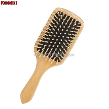 Профессиональная деревянная щетка для волос, массажная расческа для волос# H027