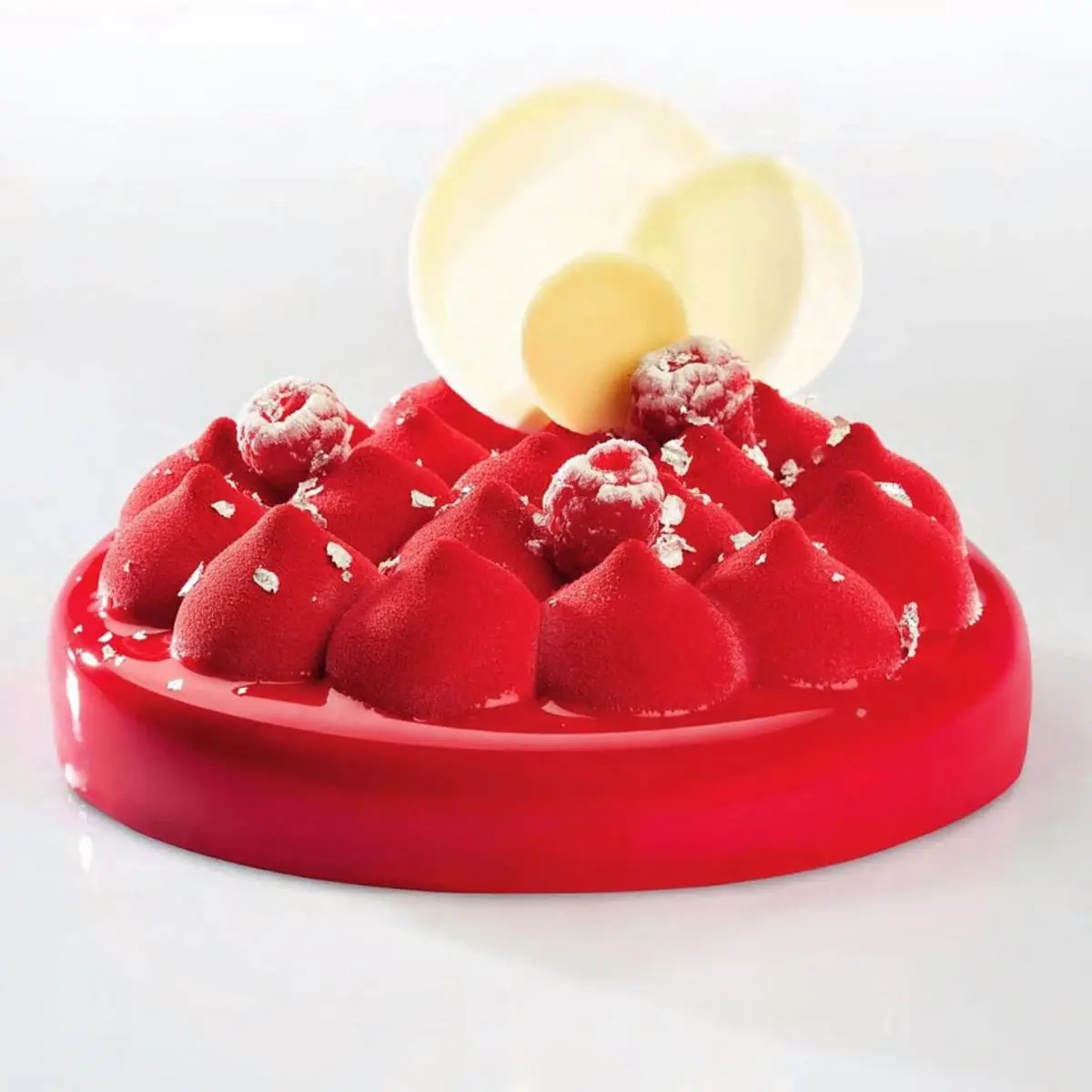 3D  white Silicone Cream Cake Mold Mousse Cheese Baking Pan Chocolate Bakeware Mould