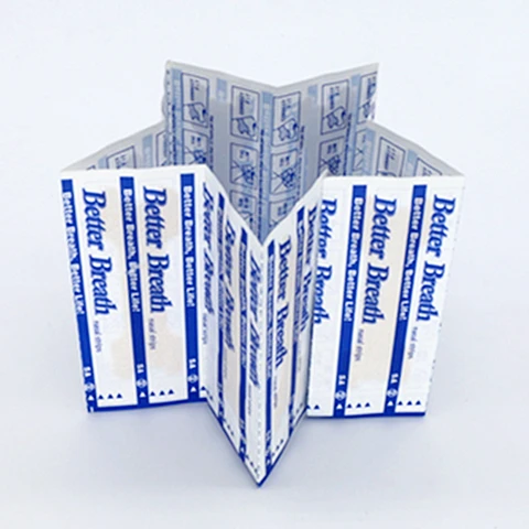 Melhorar a Qualidade do Sono Lote Eficaz Melhor Respiração Anti Snore Nose Strips 55×16 mm 4000 Pçs –
