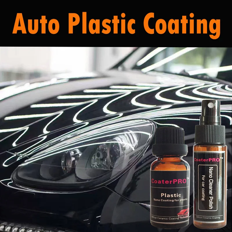 Auto Plastic Nano Liquid Ceramic Coating nanotech water repellent super hydrophobic gloss self cleaning for auto plastic parts car wax